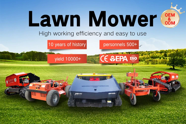 Commercial Garden Mower Grass Trimmer Cart Flail Robotic Lawn Mover and Accessories
